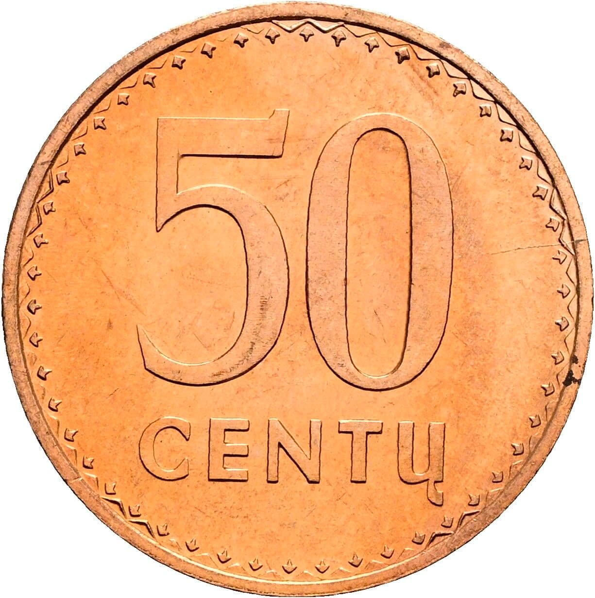 50 Centu 1991 – Vorderseite