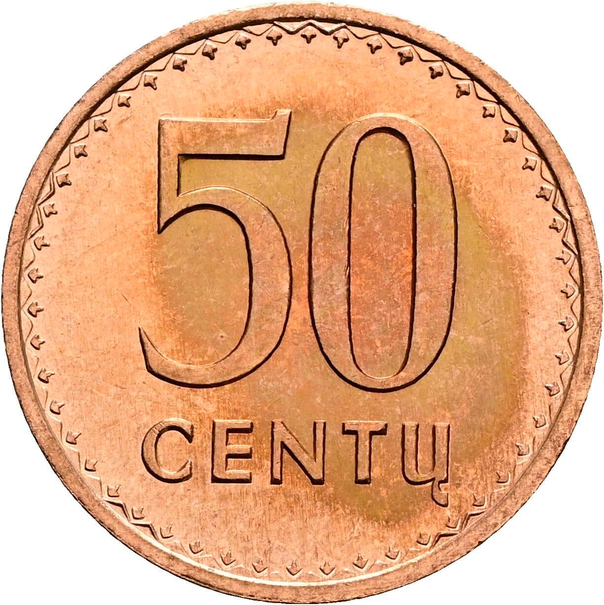 50 Centu 1991 – Vorderseite