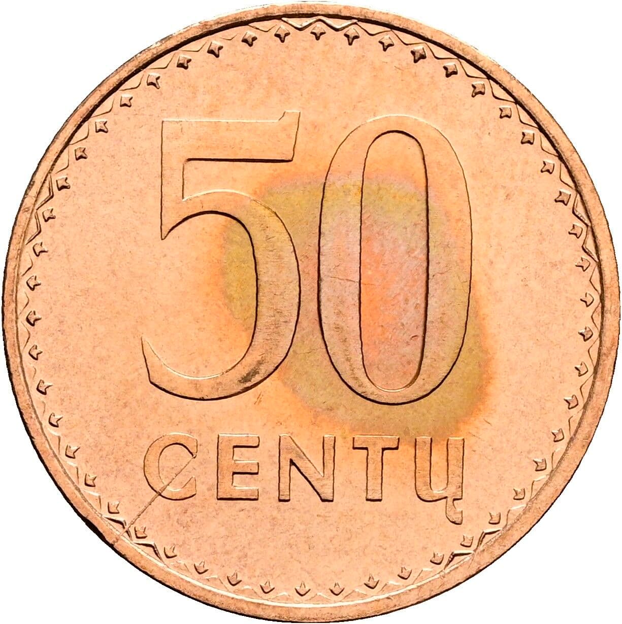50 Centu 1991 – Vorderseite