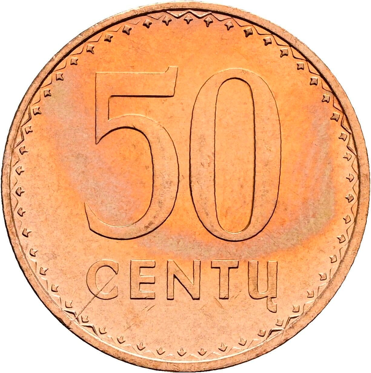 50 Centu 1991 – Vorderseite