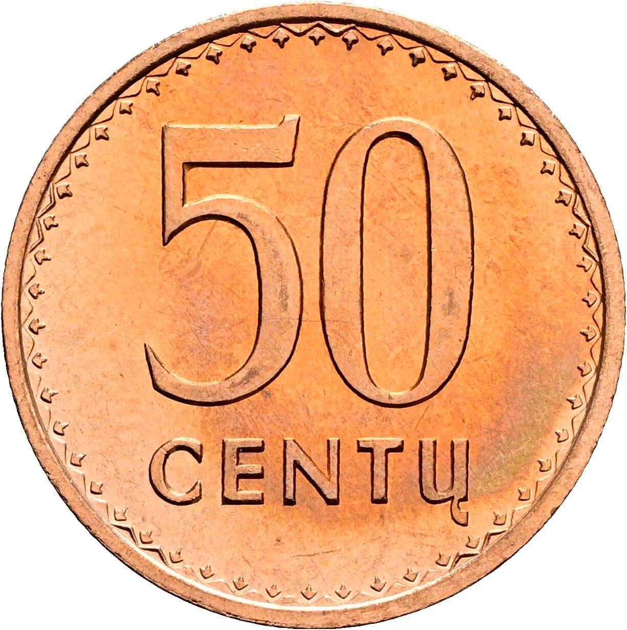 50 Centu 1991 – Vorderseite