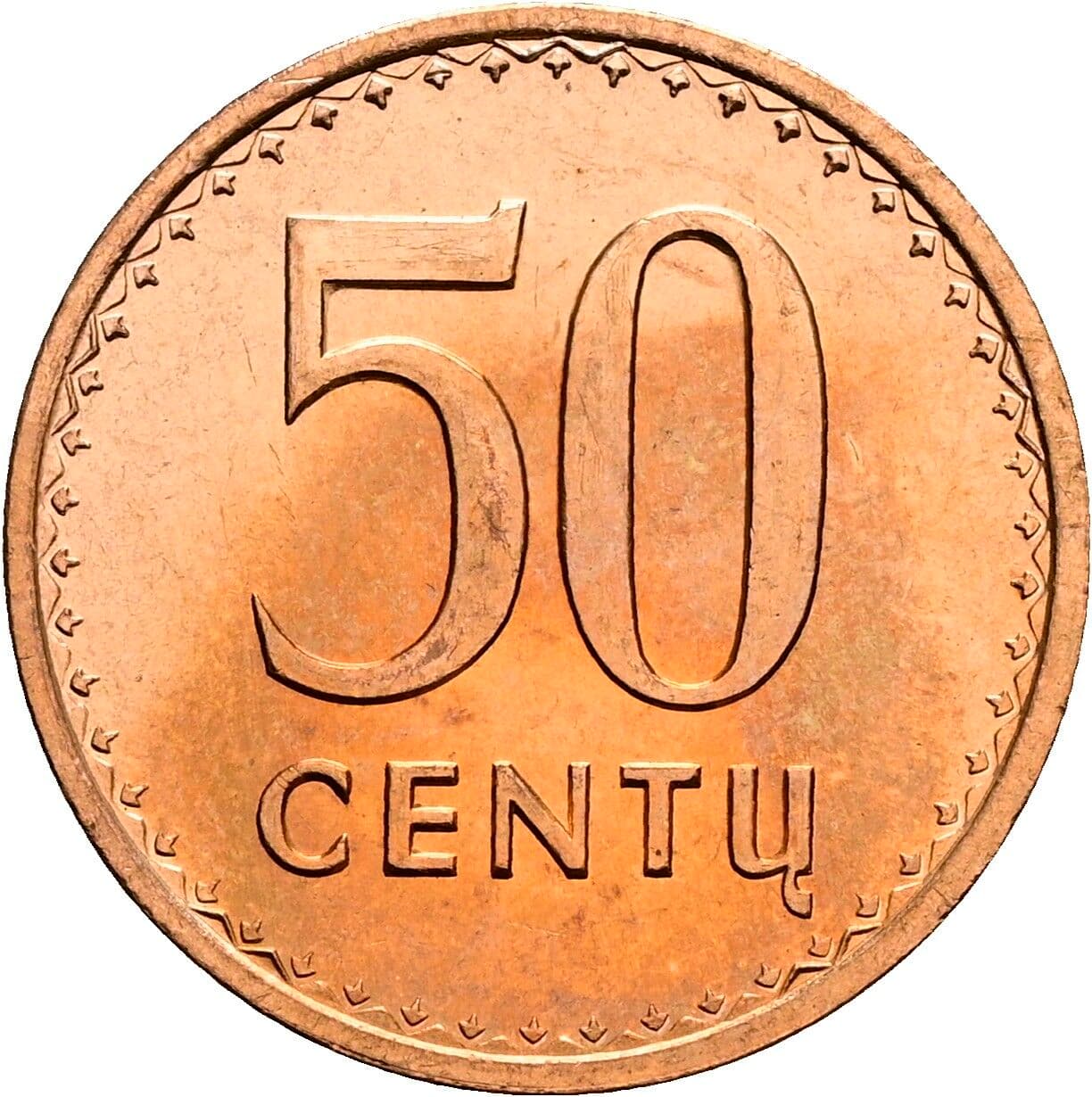 50 Centu 1991 – Vorderseite