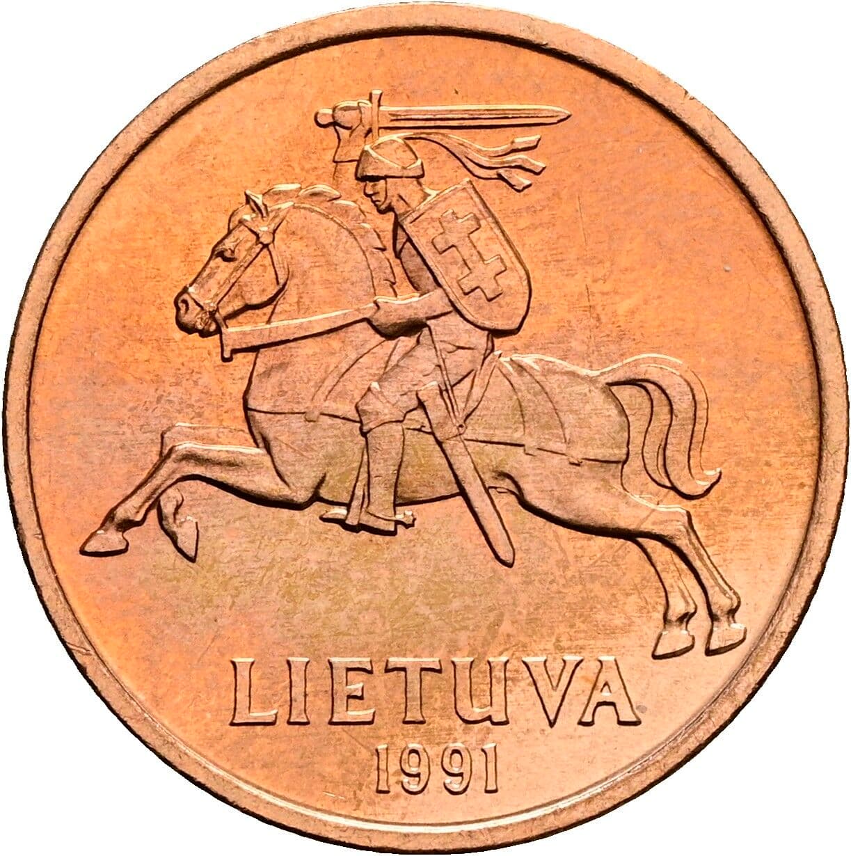 50 Centu 1991 – Rückseite