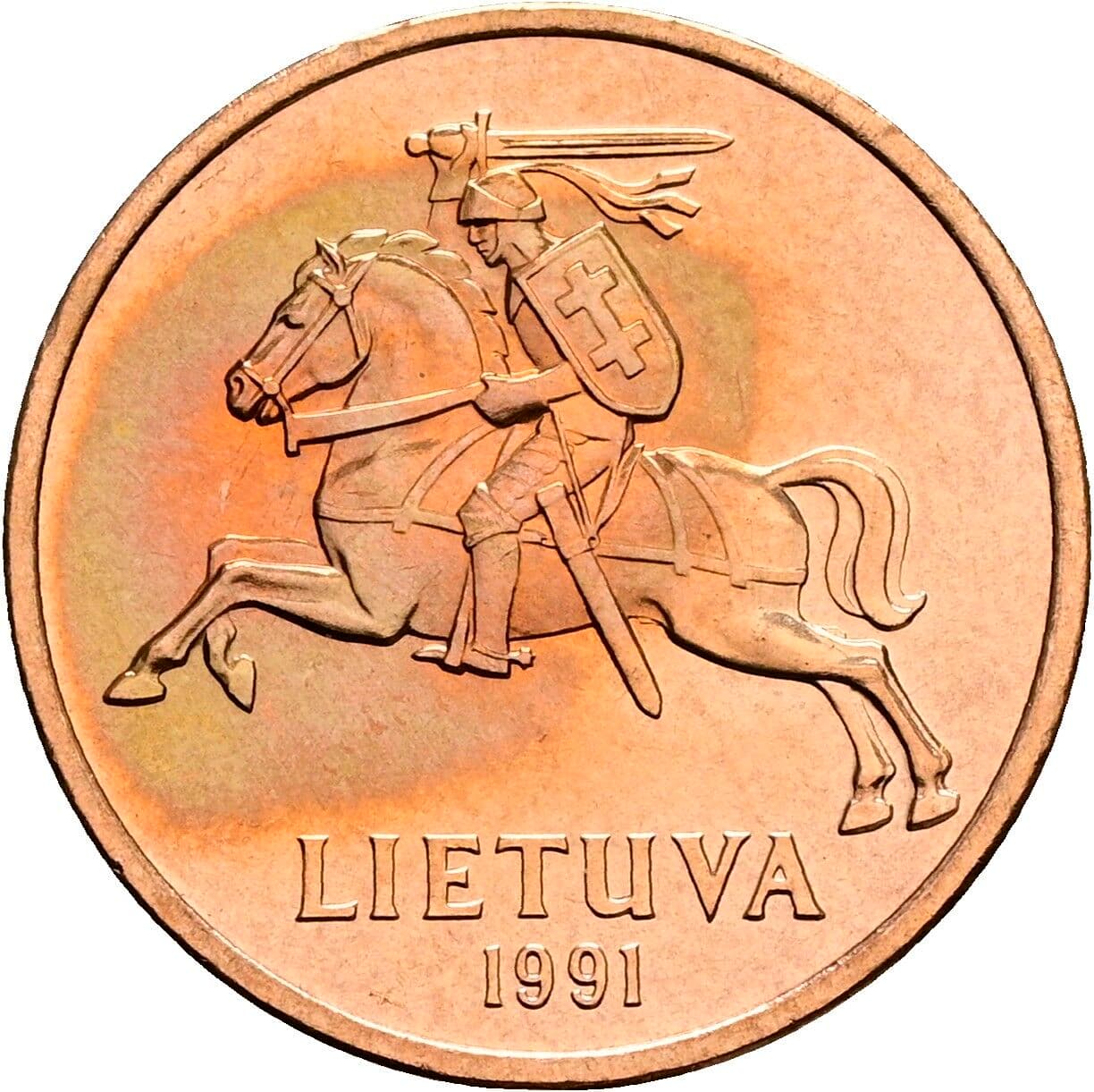 50 Centu 1991 – Rückseite
