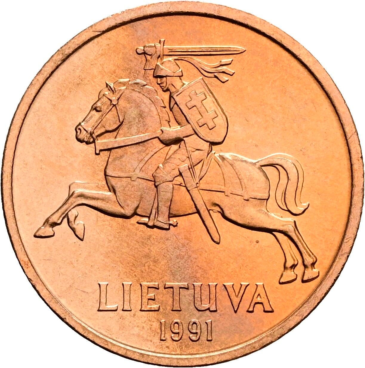 50 Centu 1991 – Rückseite