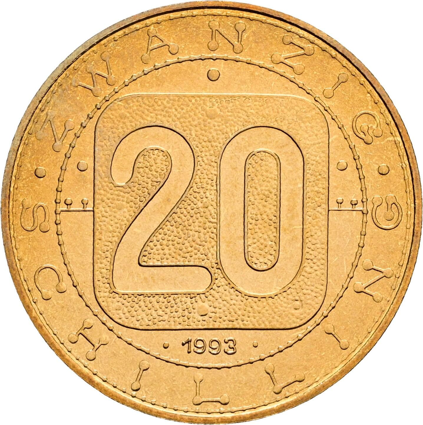 20 Schilling 1993 – Vorderseite