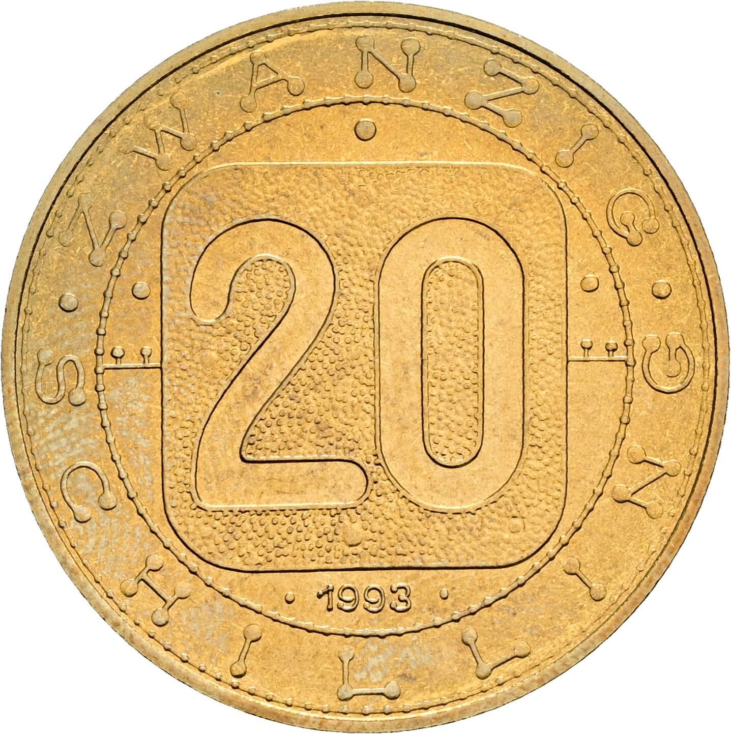 20 Schilling 1993 – Vorderseite