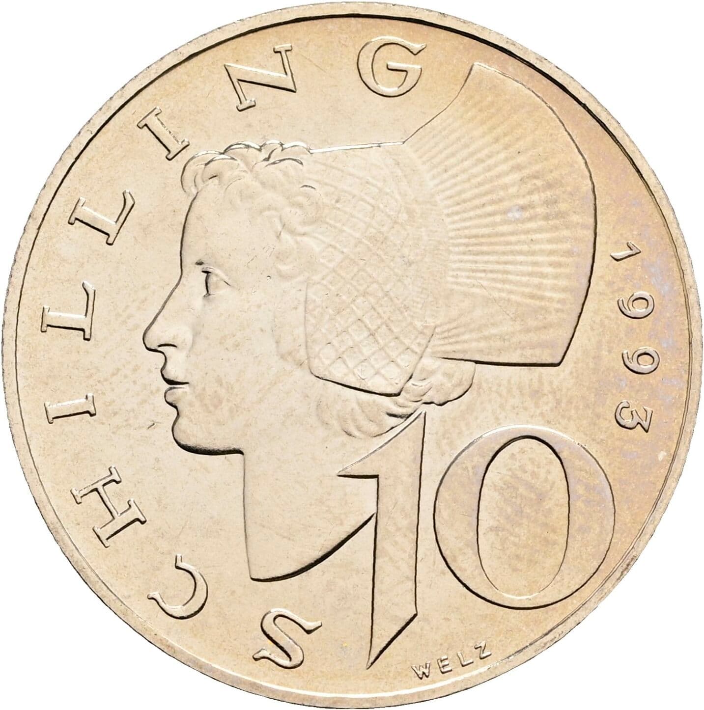 10 Schilling 1993 – Vorderseite
