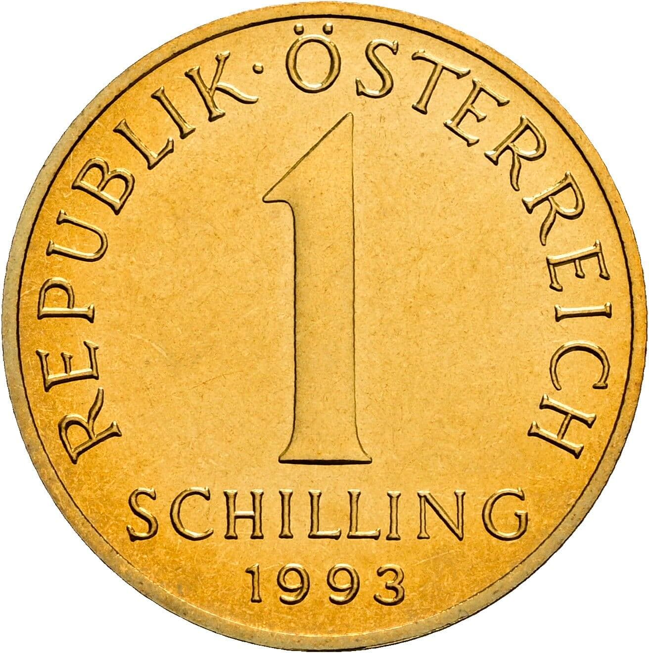 1 Schilling 1993 – Vorderseite