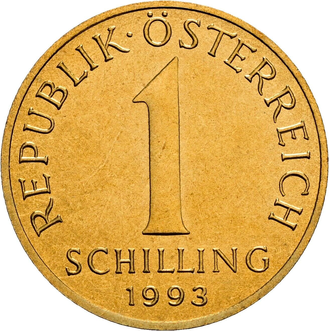 1 Schilling 1993 – Vorderseite