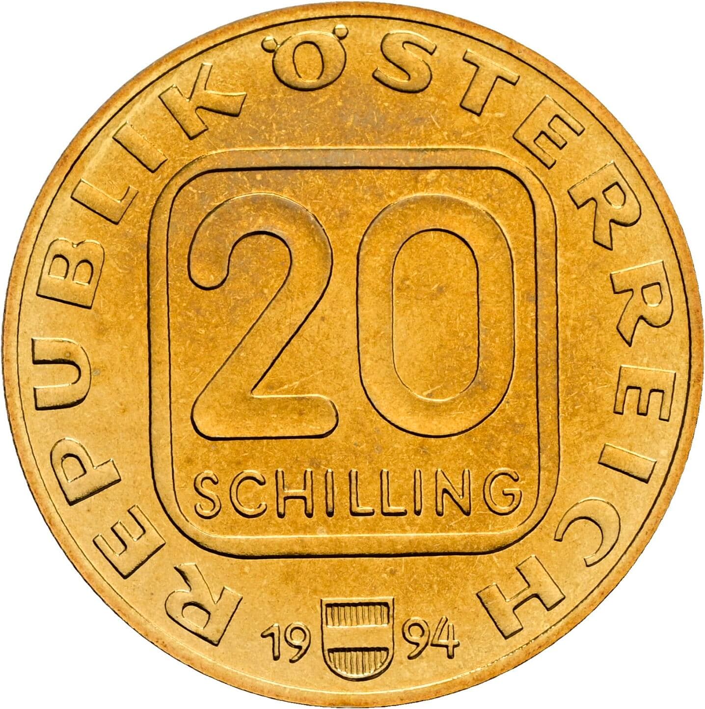 20 Schilling 1994 – Vorderseite