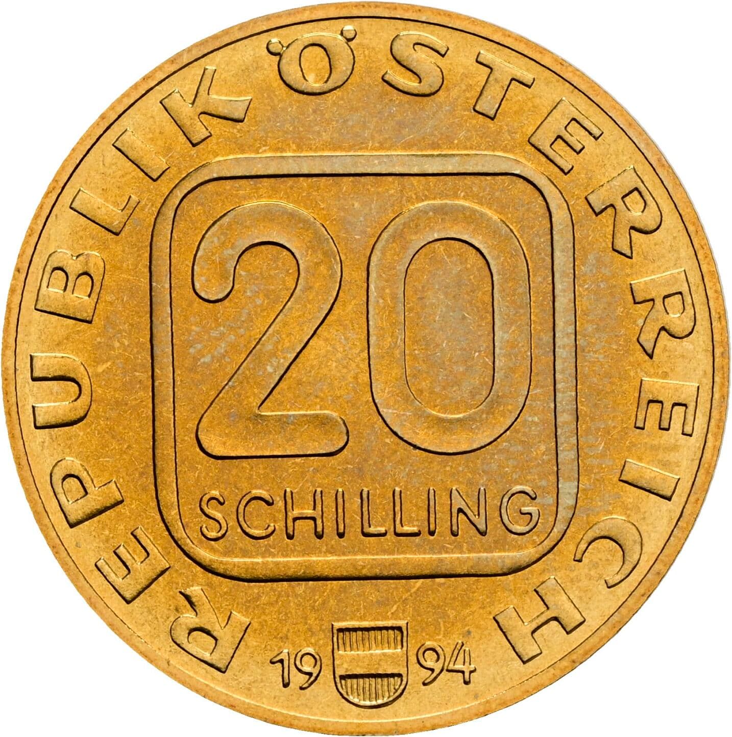 20 Schilling 1994 – Vorderseite