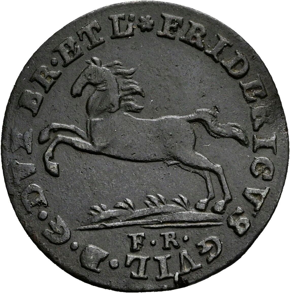 1 Pfennig Friedrich Wilhelm 1815 – Rückseite
