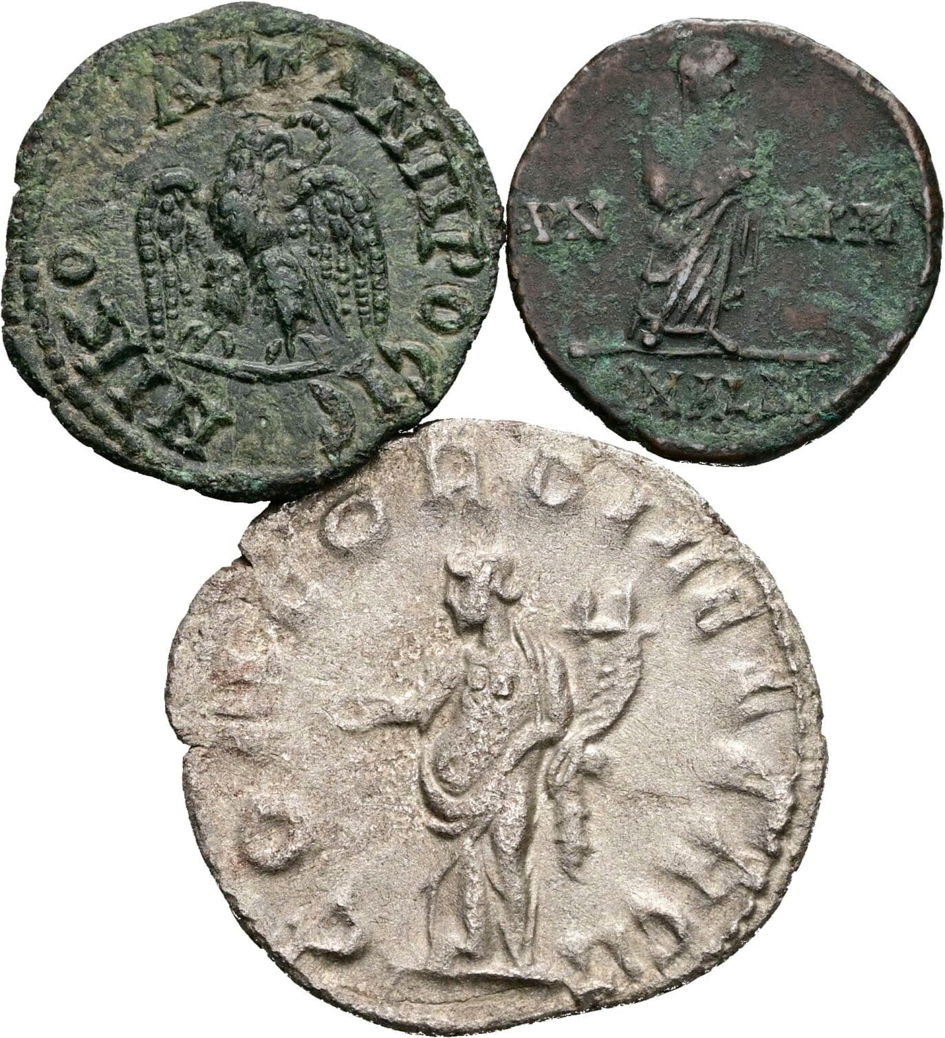 Antoninian+Bronzemünze+Follis – Rückseite