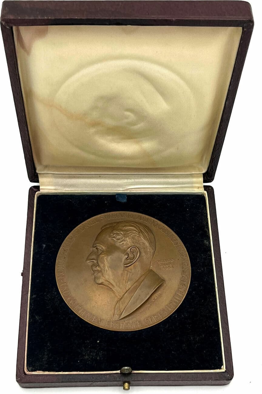 Große einseitige Medaille