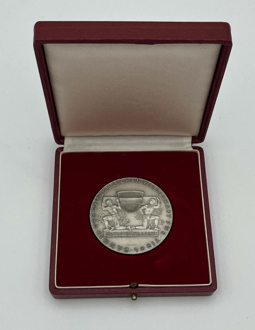 versilberte Bronzemedaille