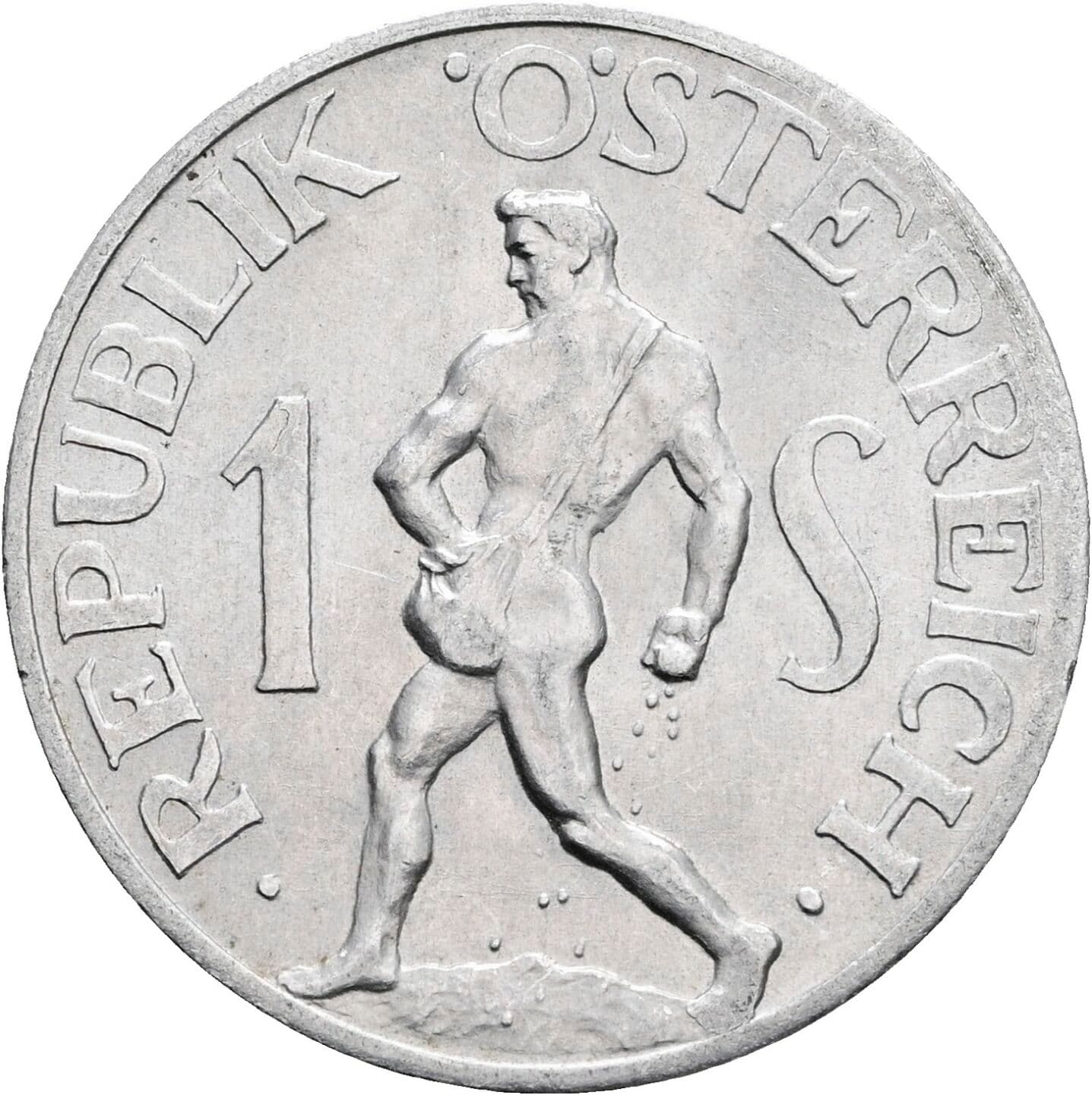 1 Schilling 1957 – Vorderseite