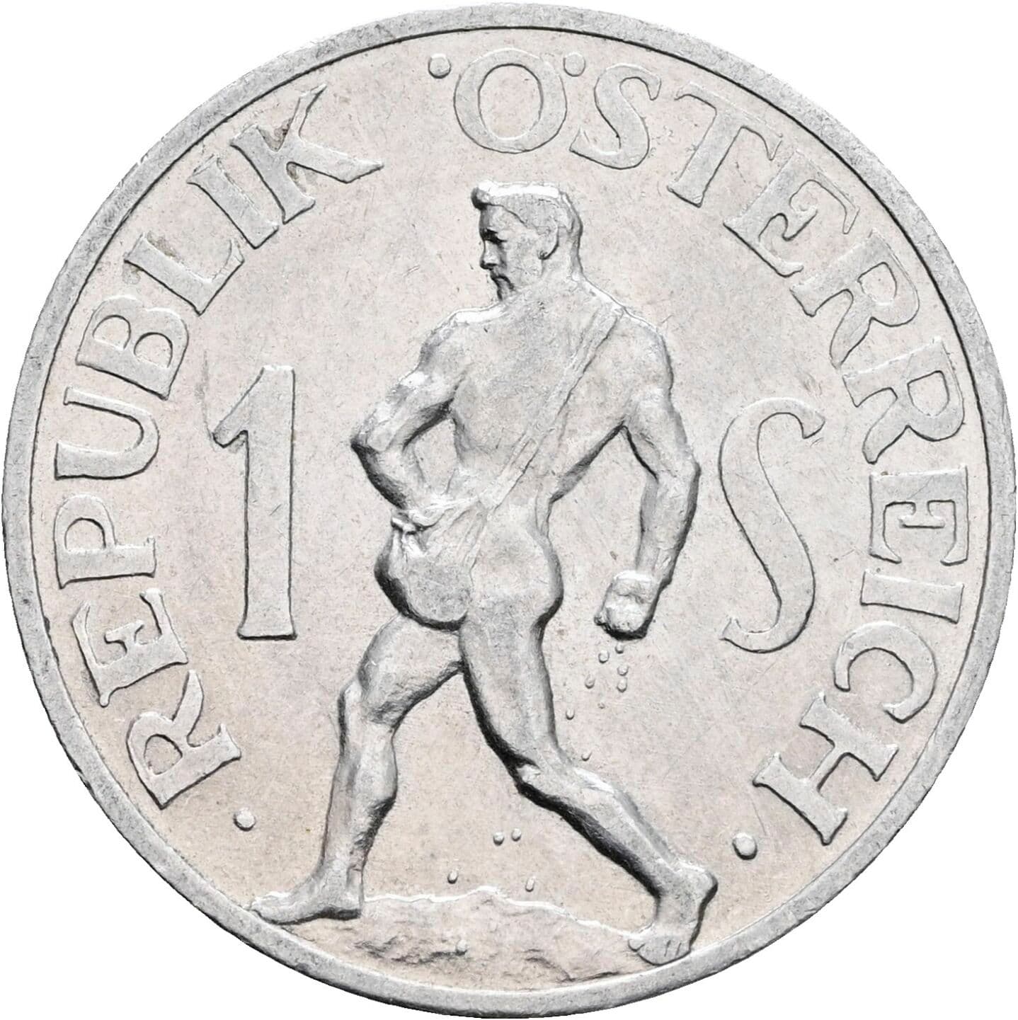 1 Schilling 1957 – Vorderseite