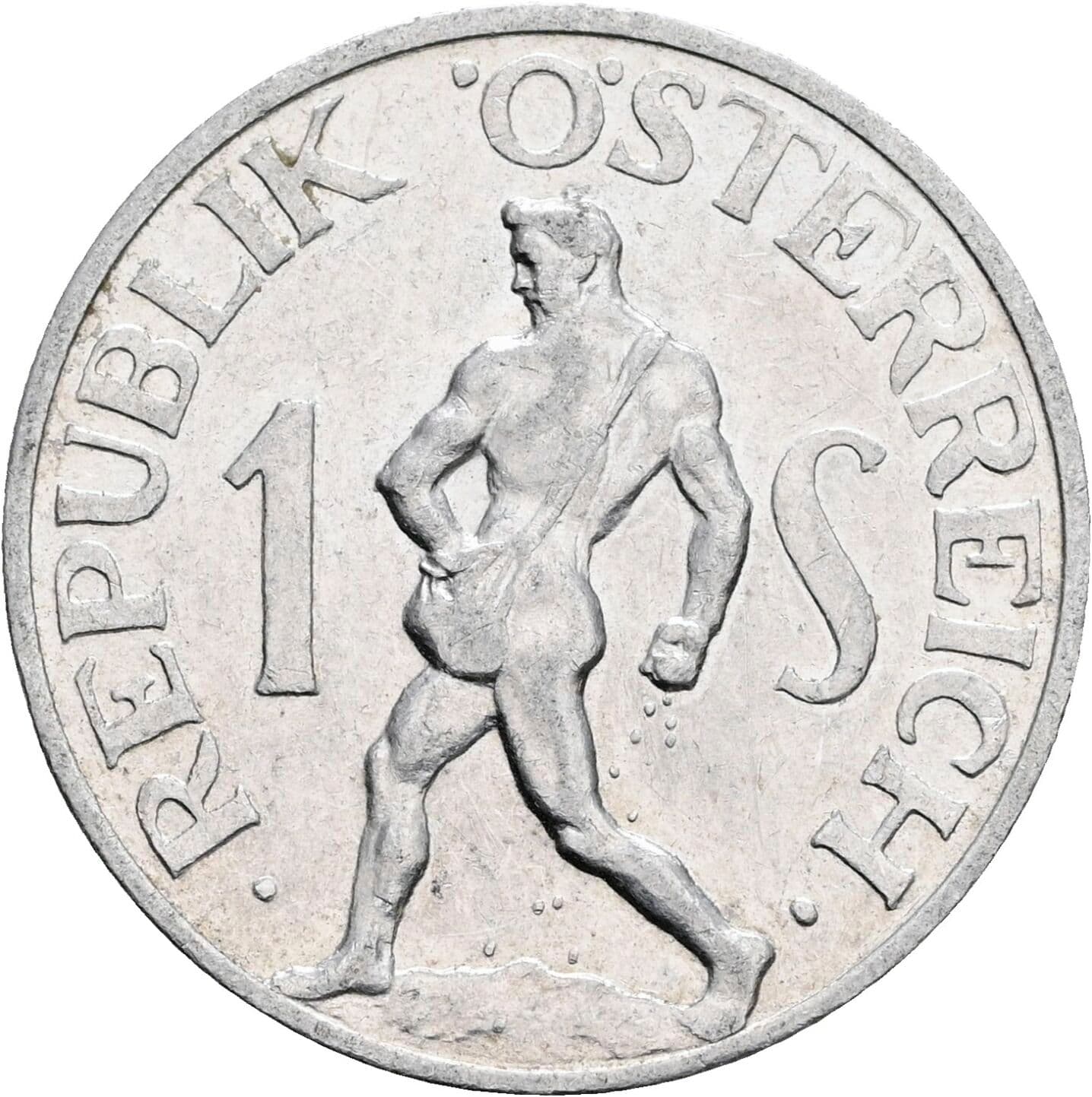 1 Schilling 1957 – Vorderseite