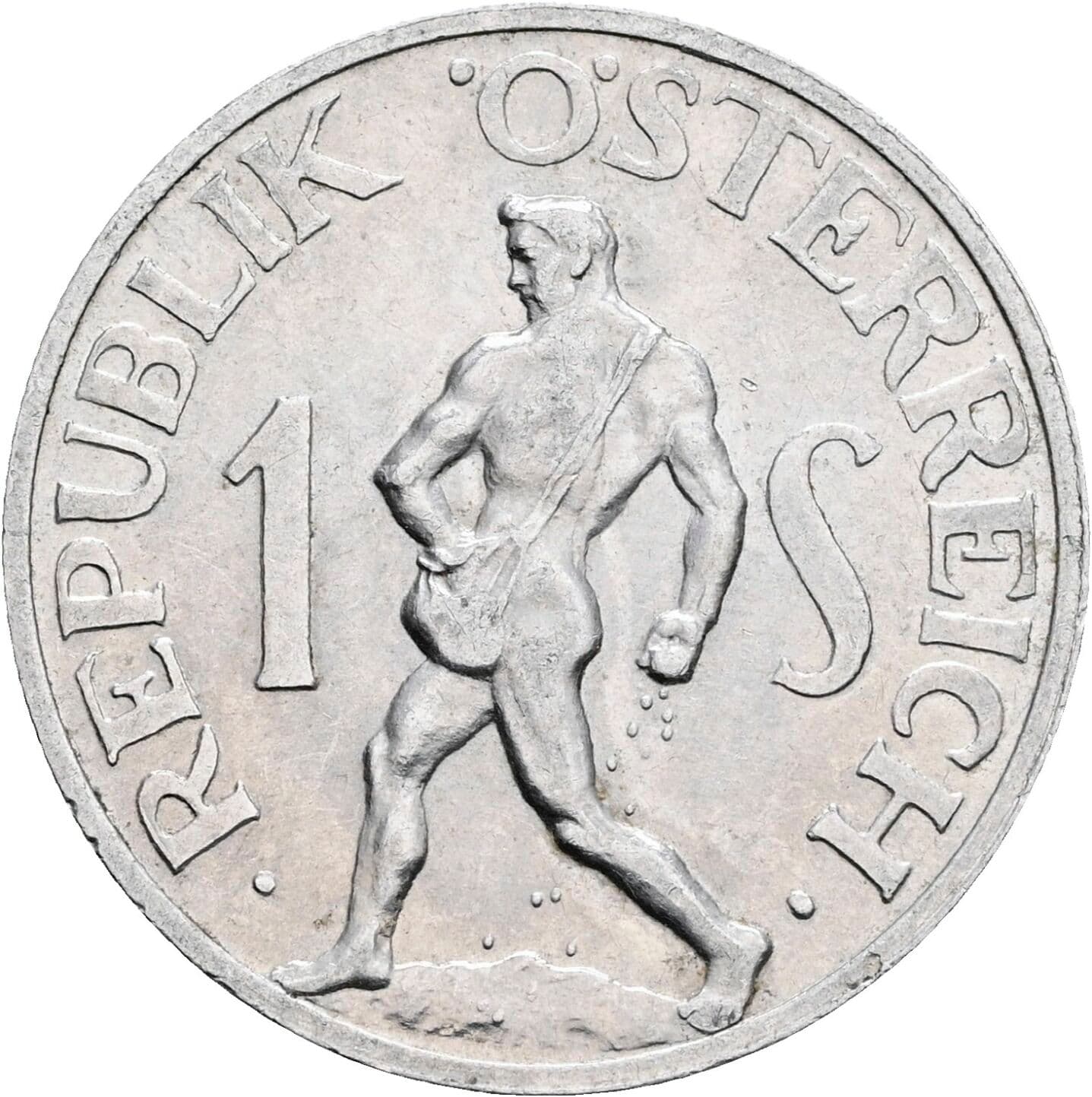 1 Schilling 1957 – Vorderseite