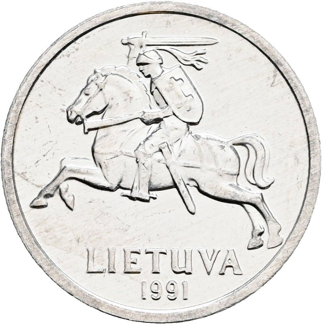 1 Centas 1991 – Rückseite