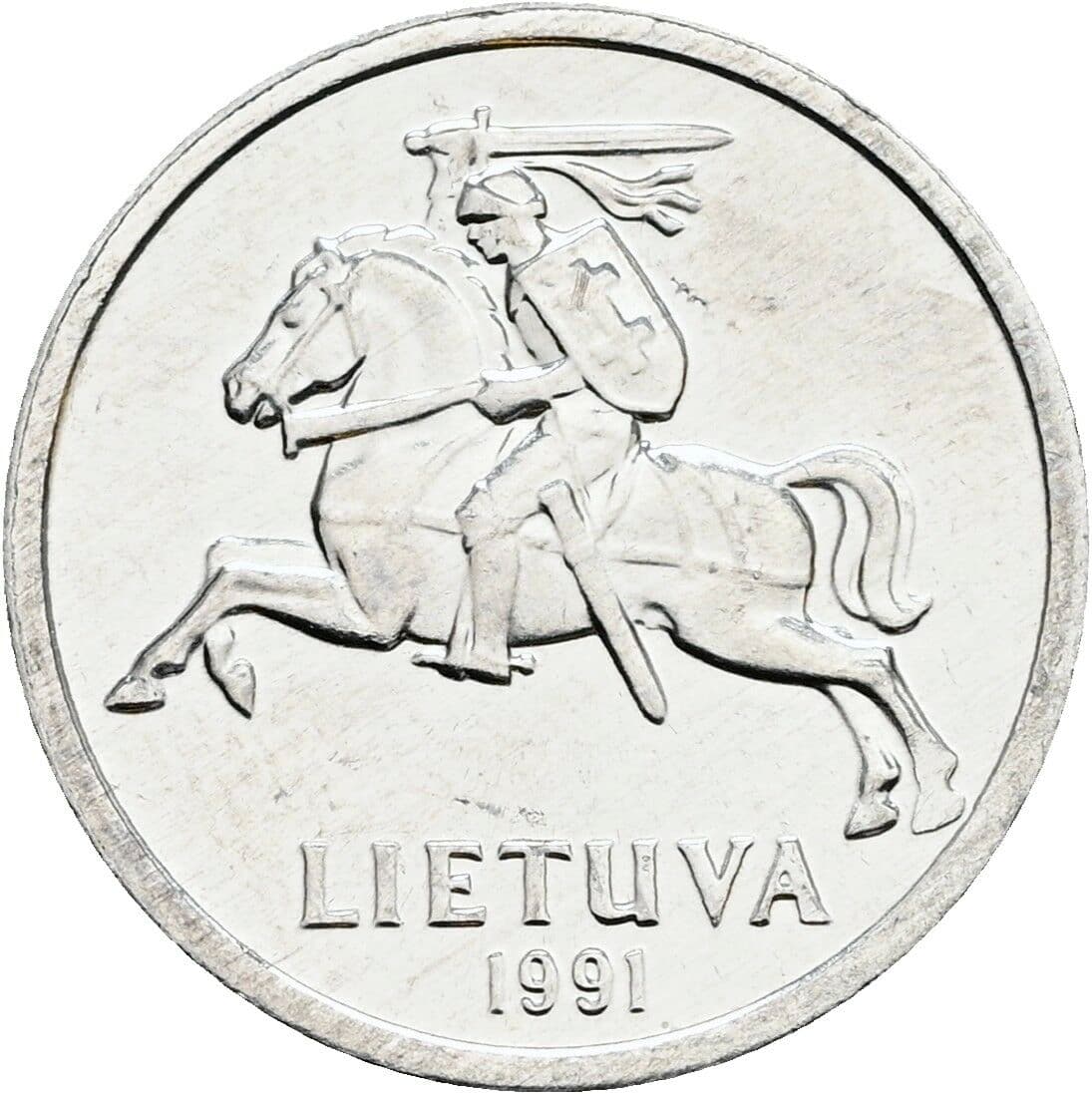 1 Centas 1991 – Rückseite