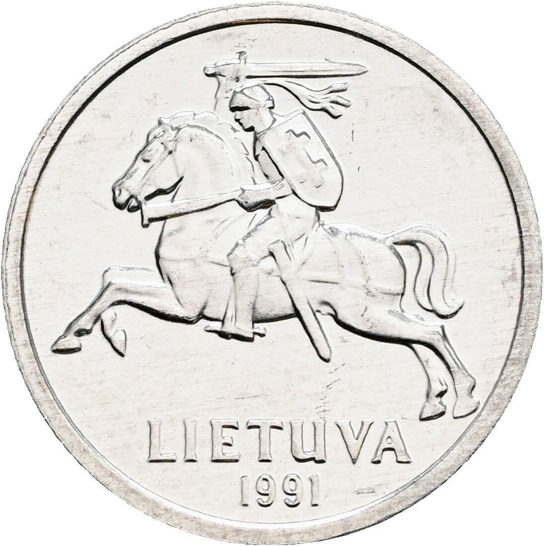 1 Centas 1991 – Rückseite