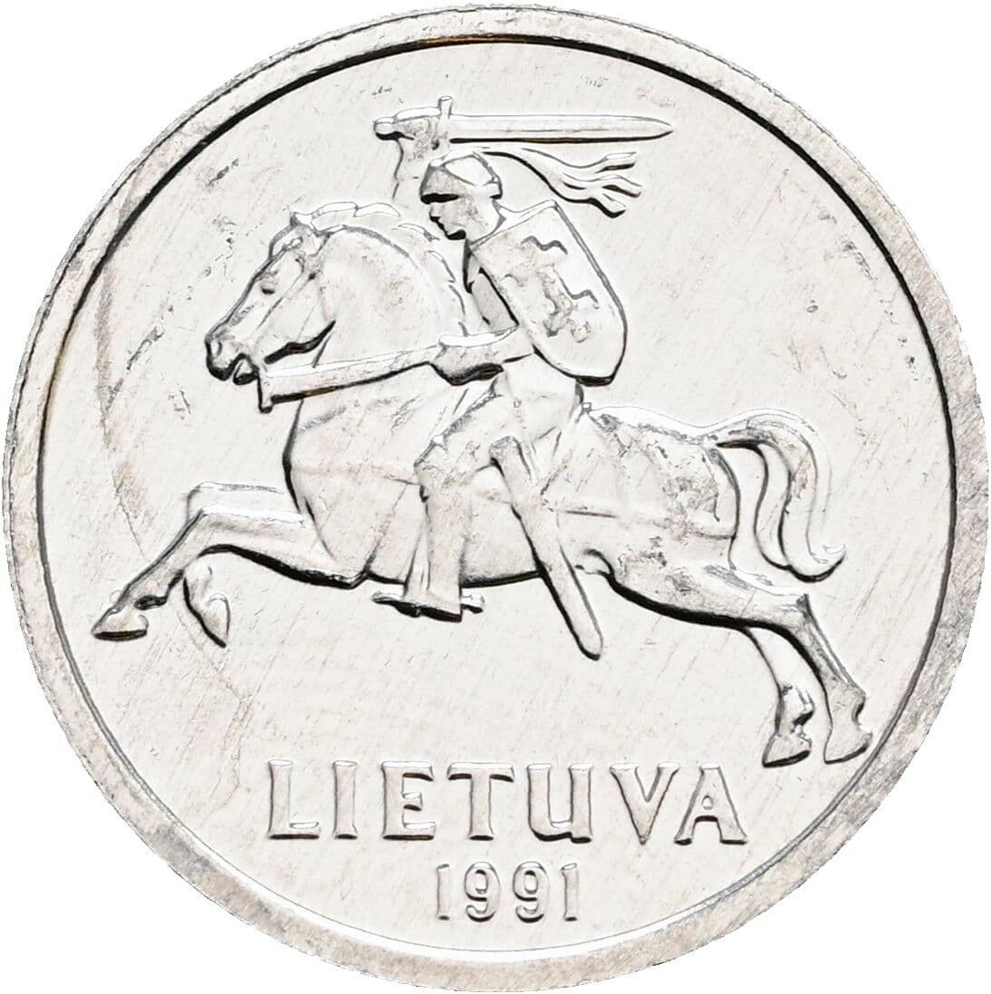 1 Centas 1991 – Rückseite