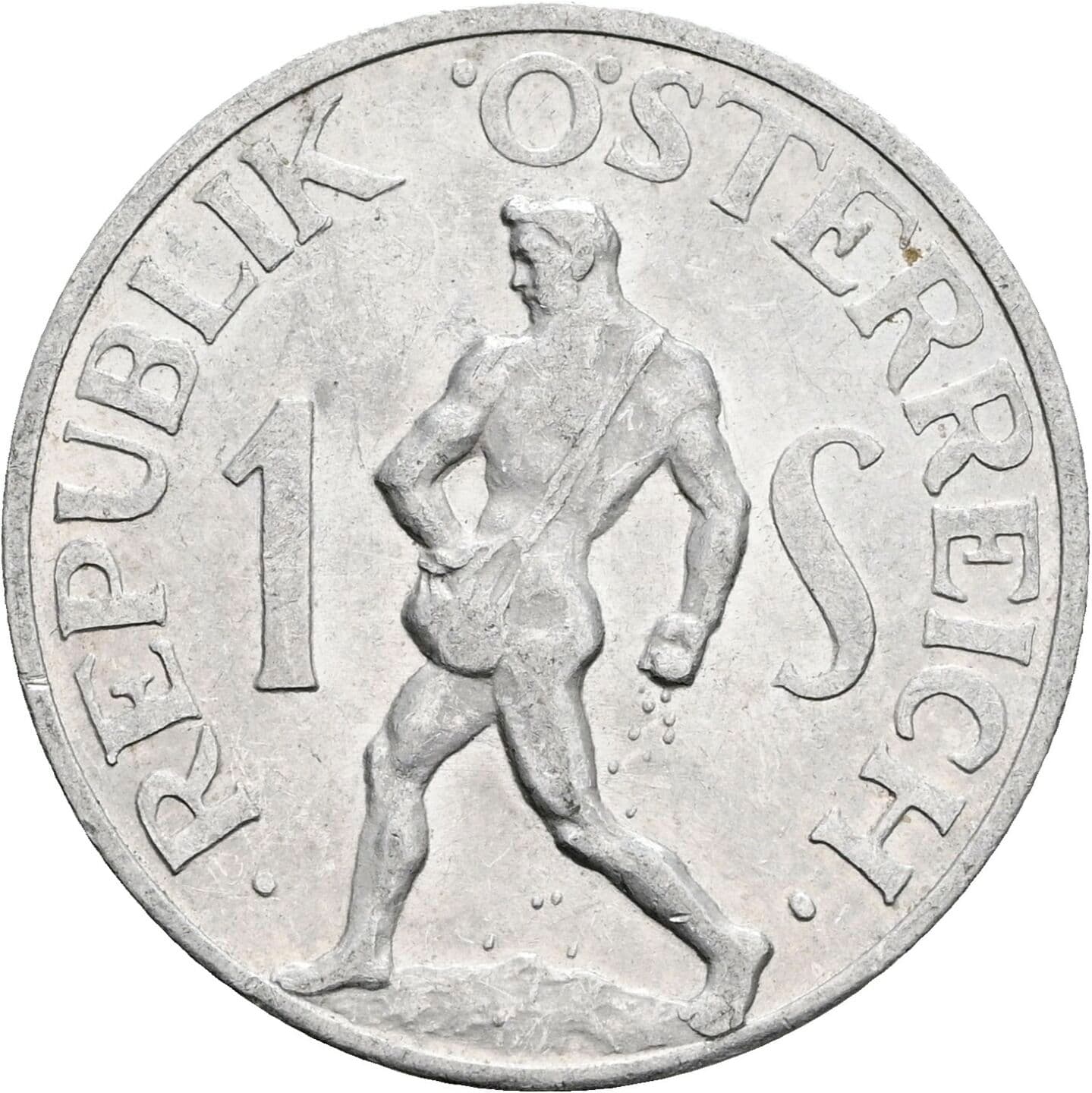1 Schilling 1957 – Vorderseite