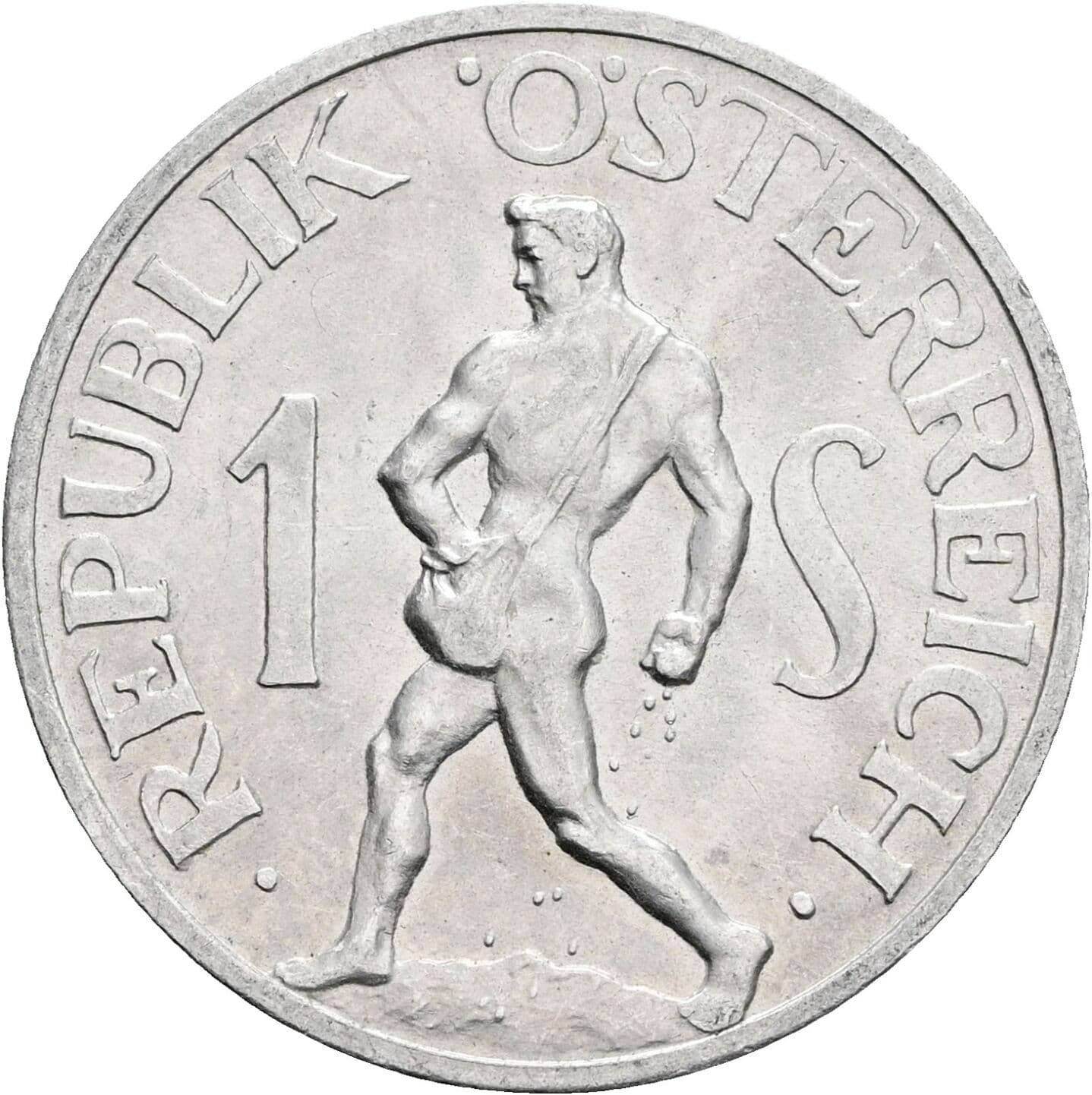 1 Schilling 1957 – Vorderseite