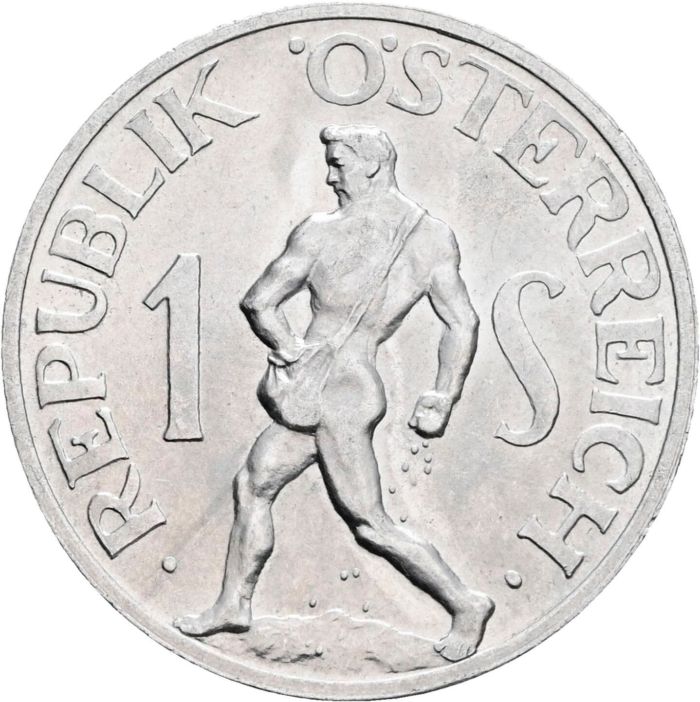 1 Schilling 1957 – Vorderseite