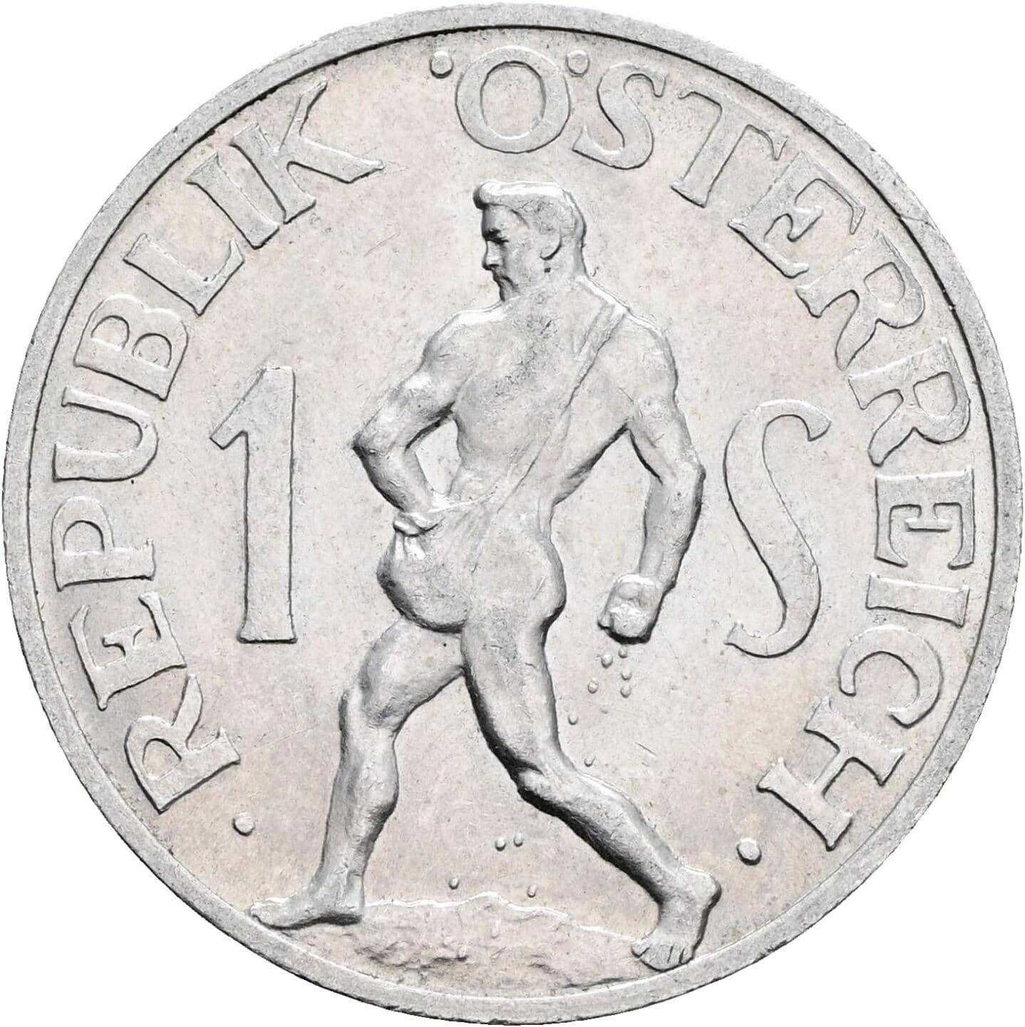 1 Schilling 1957 – Vorderseite