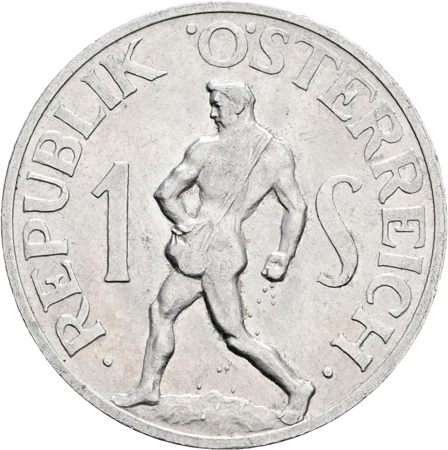 1 Schilling 1957 – Vorderseite