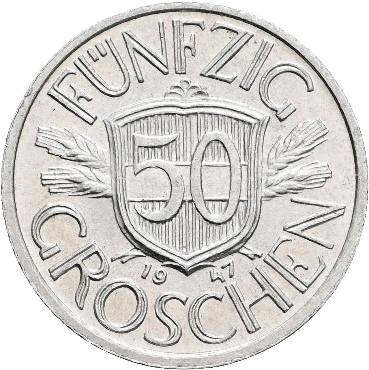 50 Groschen 1947 – Vorderseite