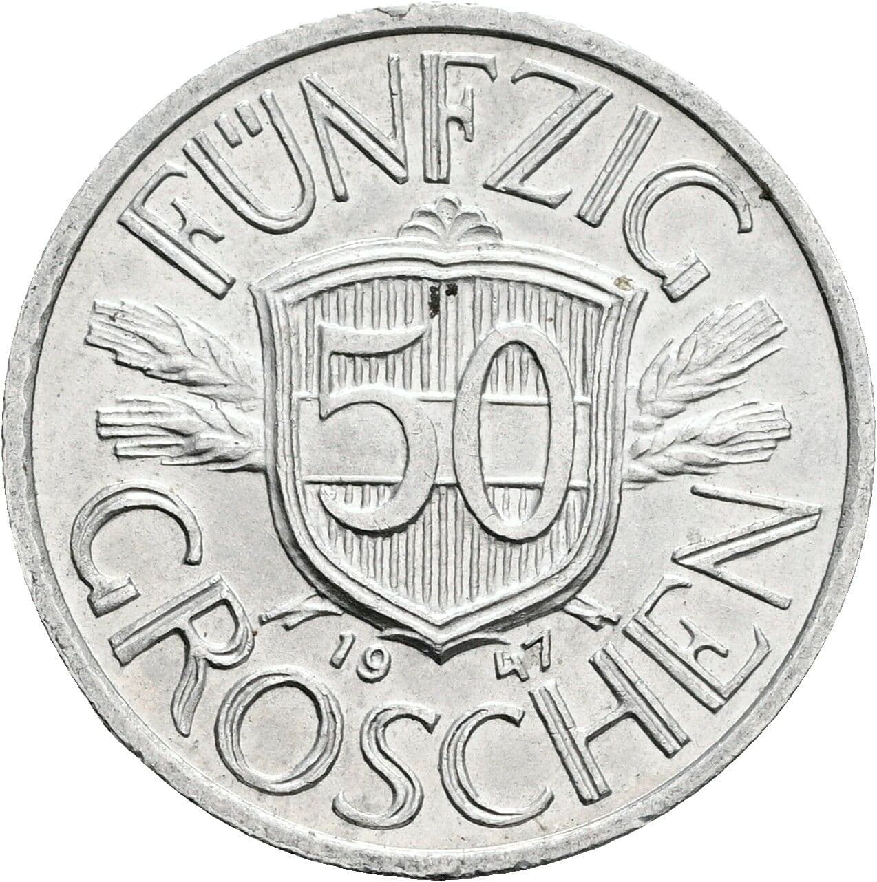 50 Groschen 1947 – Vorderseite