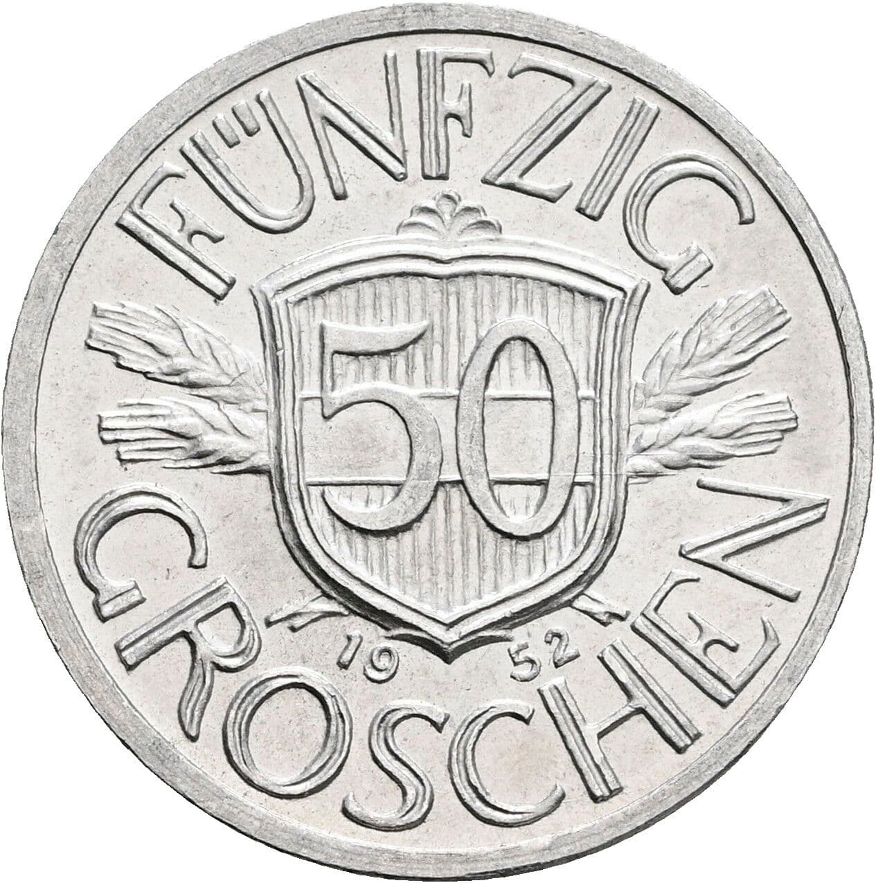 50 Groschen 1952 – Vorderseite