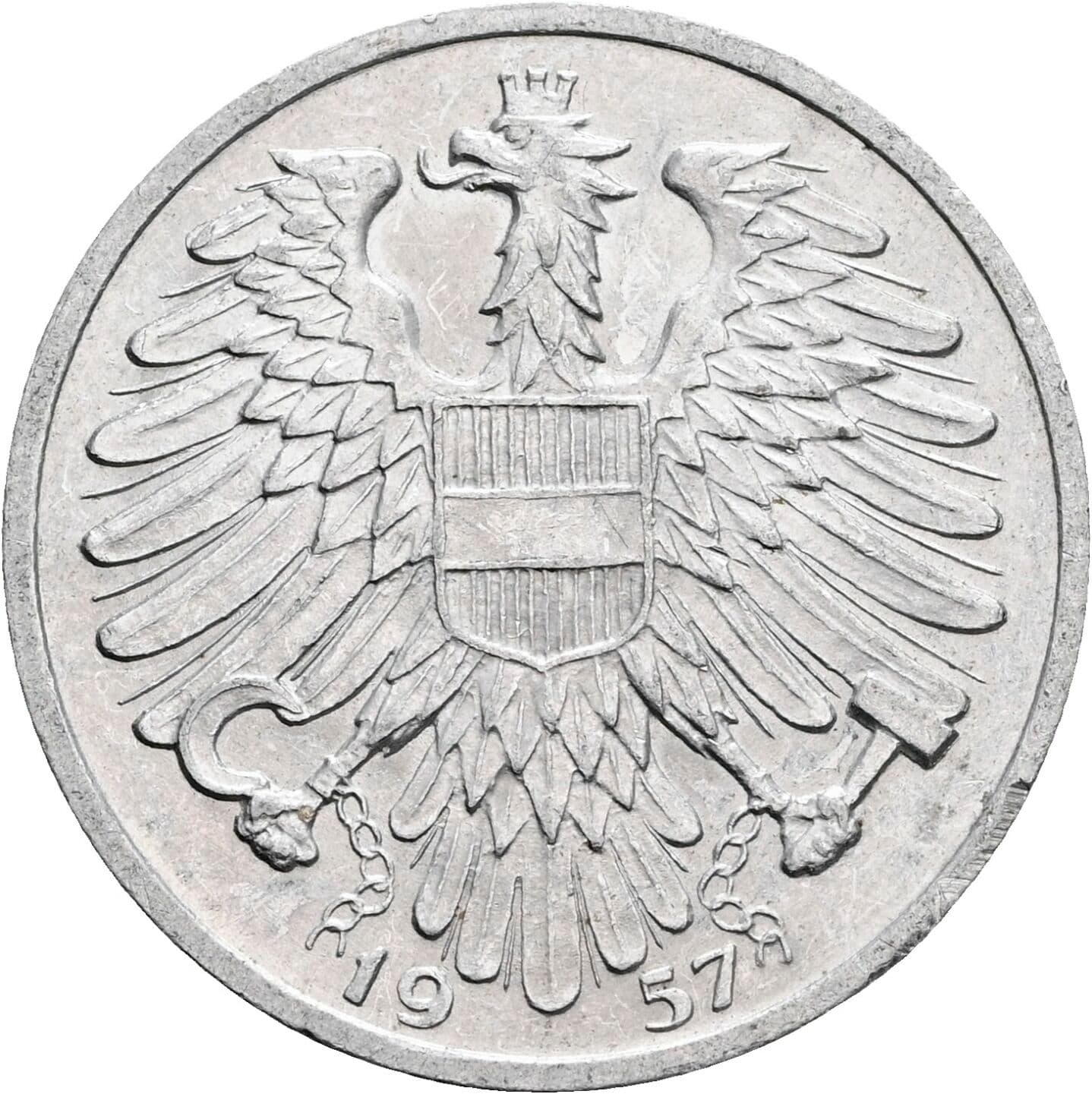 1 Schilling 1957 – Rückseite