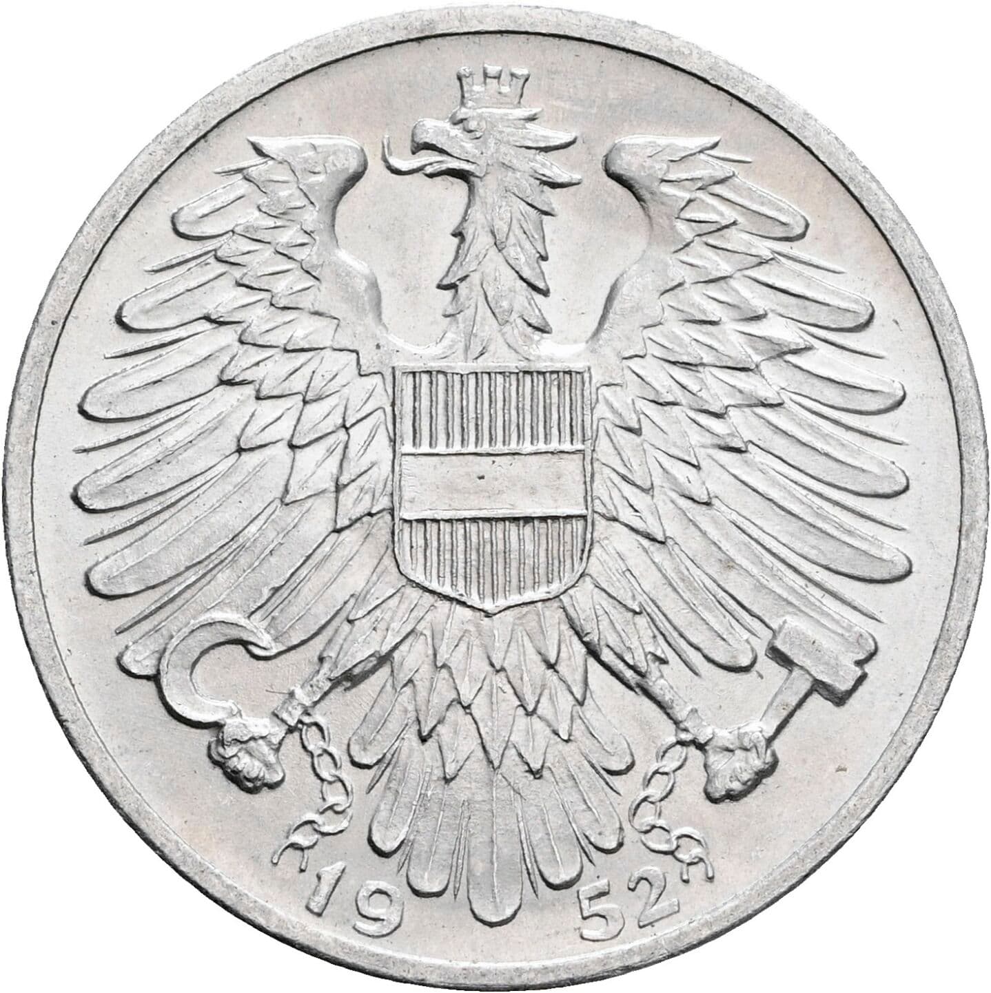 1 Schilling 1952 – Rückseite
