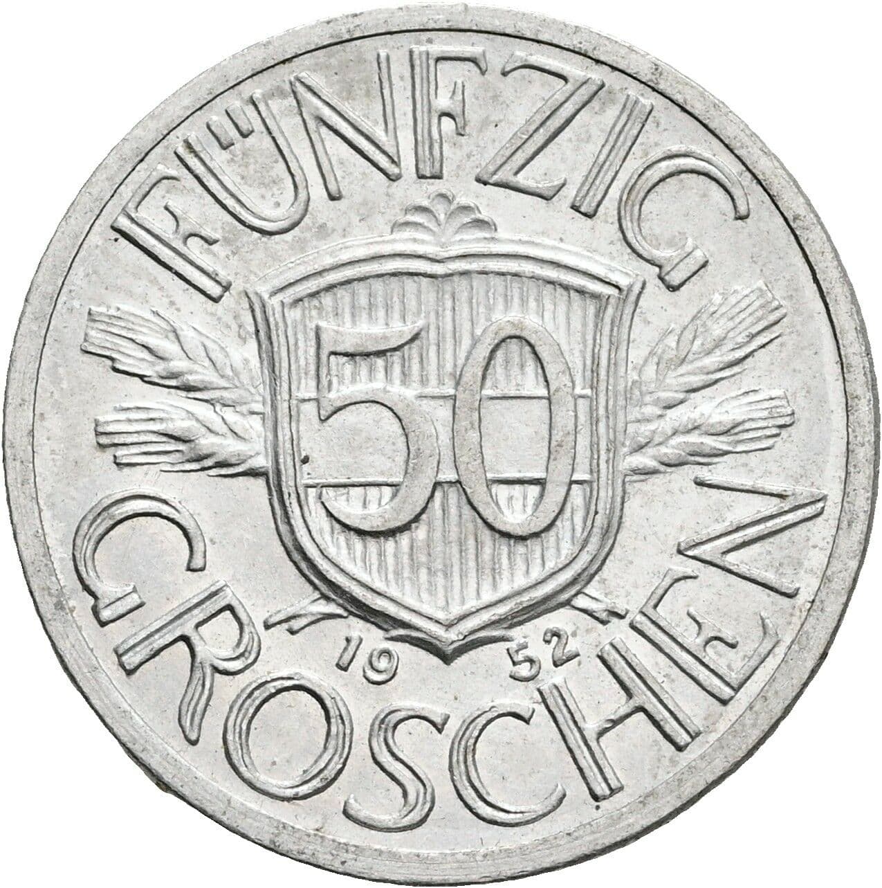 50 Groschen 1952 – Vorderseite