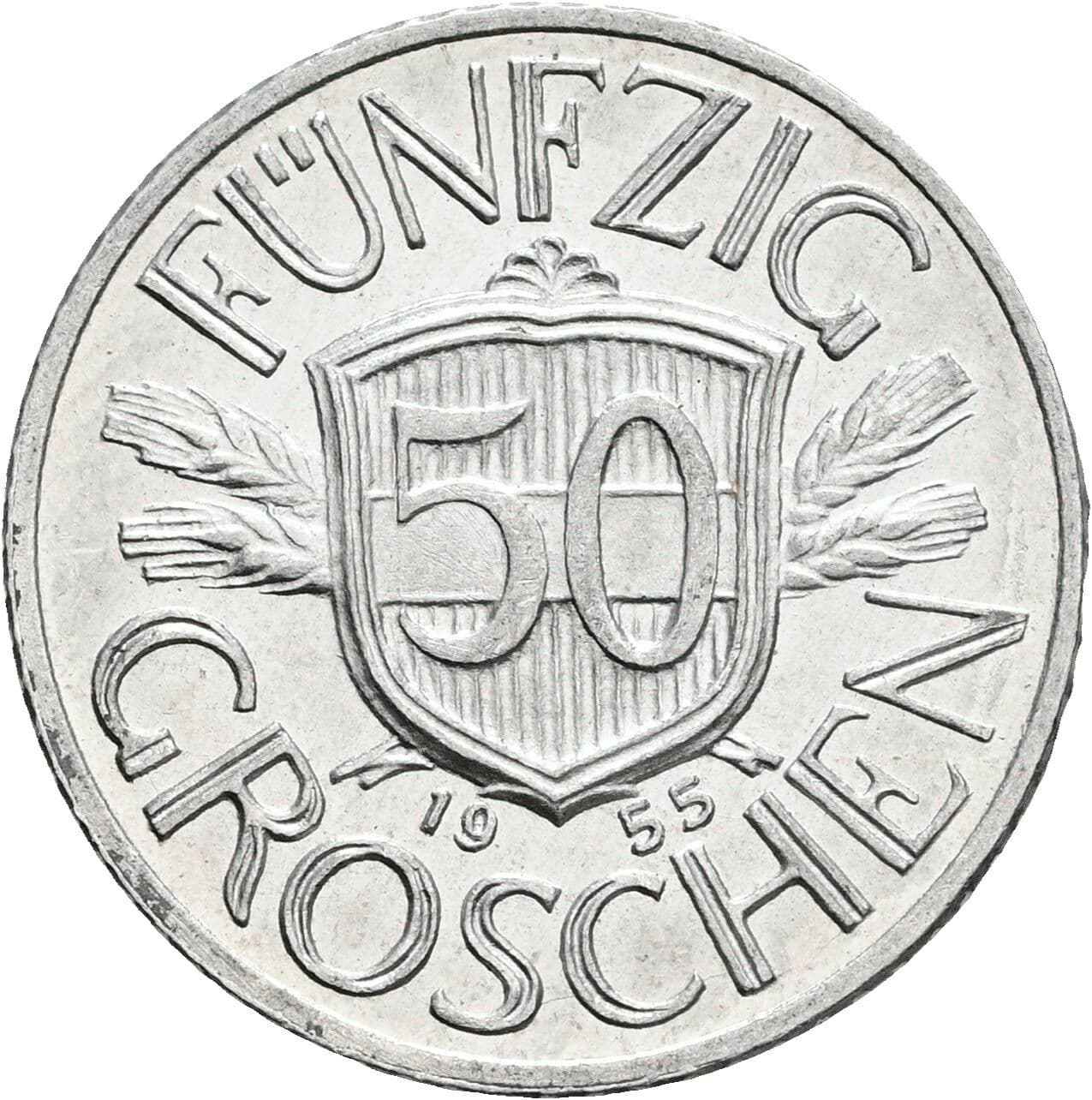 50 Groschen 1955 – Vorderseite