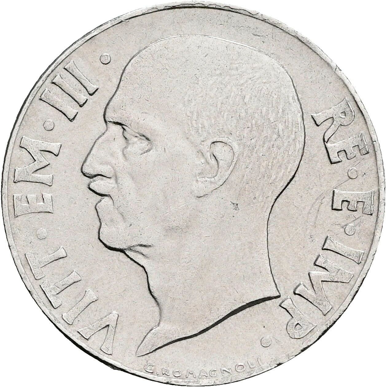 20 Centesimi Victor Emmanuel III. (1900-1946) 1942 – Vorderseite