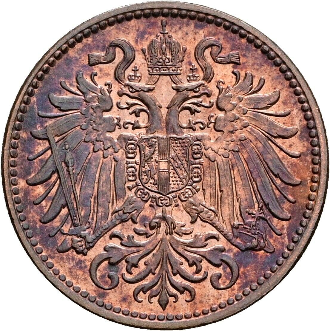 2 Heller Franz Joseph I. 1848-1916 1914 – Rückseite