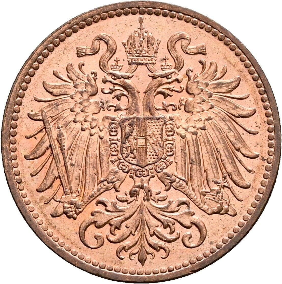 2 Heller Franz Joseph I. 1848-1916 1914 – Rückseite