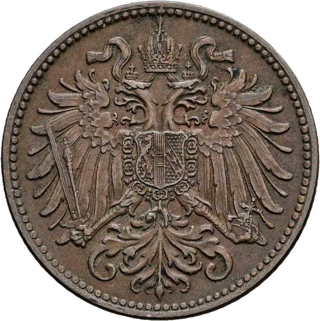 2 Heller Franz Joseph I. 1848-1916 1904 – Rückseite