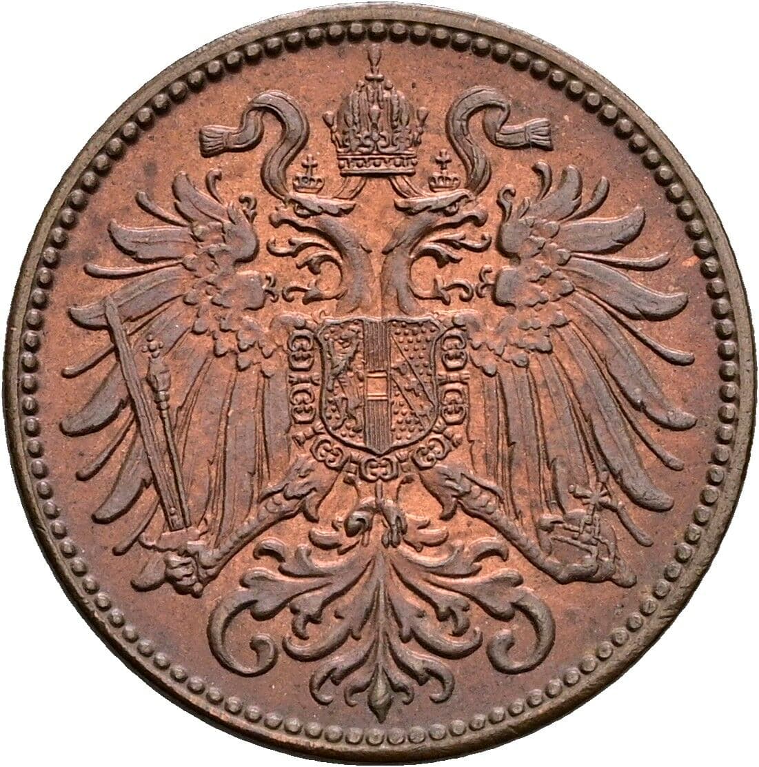 2 Heller Franz Joseph I. 1848-1916 1915 – Rückseite
