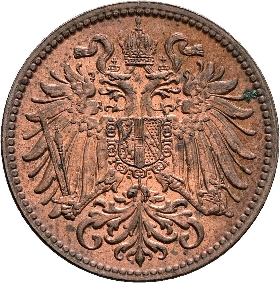 2 Heller Franz Joseph I. 1848-1916 1915 – Rückseite