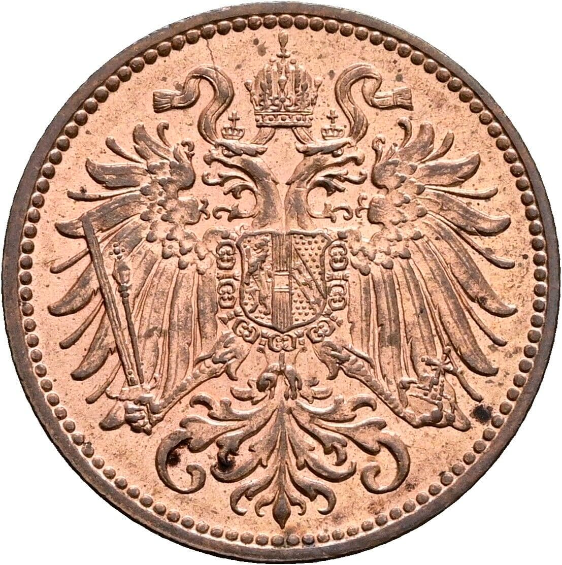 2 Heller Franz Joseph I. 1848-1916 1914 – Rückseite