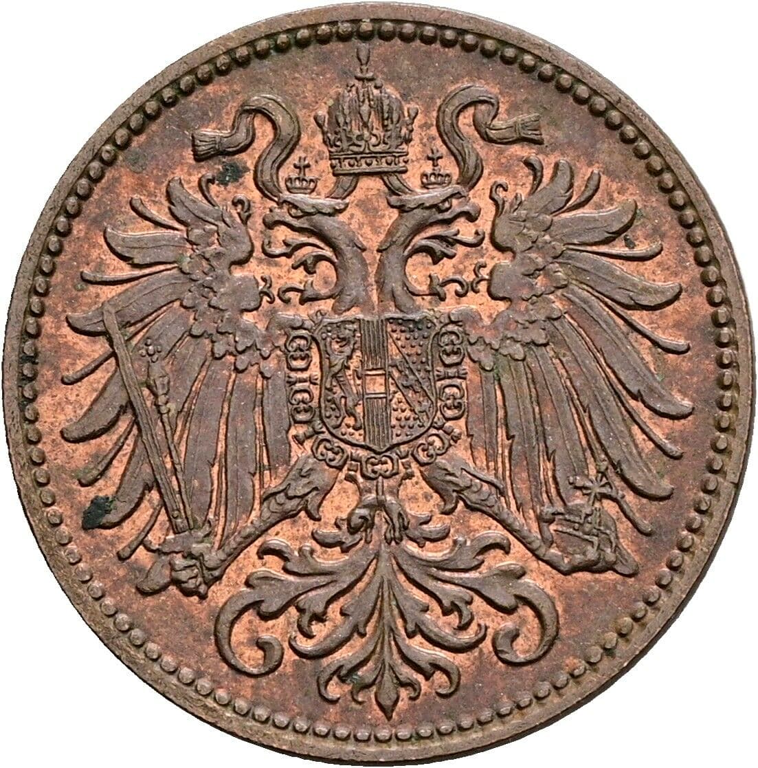2 Heller Franz Joseph I. 1848-1916 1915 – Rückseite