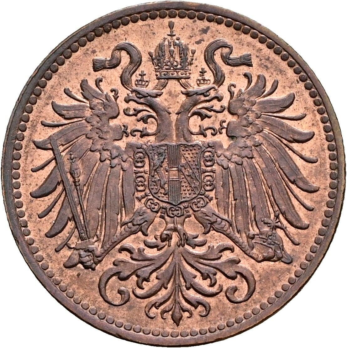 2 Heller Franz Joseph I. 1848-1916 1914 – Rückseite