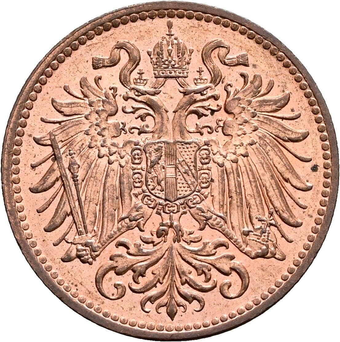 2 Heller Franz Joseph I. 1848-1916 1914 – Rückseite